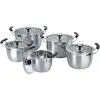 Chaozhou Hufa Stainless steel Korean-style high pot Household Visible glass lid Korean-style soup pot stainless steel soup pot cookware Item Picture